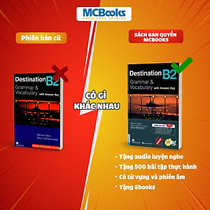 Trọn Bộ Giáo Trình Destination Grammar & Vocabulary B1, B2, C1&C2 (Kèm Đáp Án) Lẻ/combo