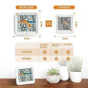 Đồng hồ đo nhiệt độ ẩm Xiaomi Youpin độ chính xác cao màn hình LCD
