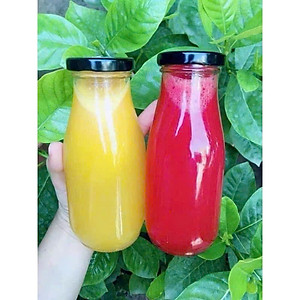 Chai Thủy Tinh Đựng Sữa Hạt, Nước Ép, Trà Sữa - Nắp Thiếc, Nắp Nhôm, Nắp Nhựa 300ml, 500ml - HÀNG CHÍNH HÃNG MINIIN