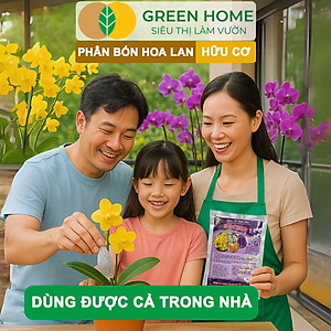 Phân Bón Lan Greenhome, 1 Tép, Túi Lưới, Tan Chậm, Không Mùi Hôi, Dưỡng Lan Ra Rễ, Xanh Tốt, Dùng Tốt Cho Sen Đá, Kiểng