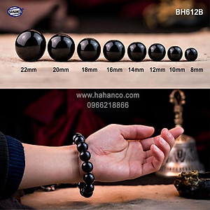 Vòng tay sừng trâu đen phong thuỷ (BH612B) Tâm Linh - Bình An - Tài Lộc - Bracelet of HAHANCO