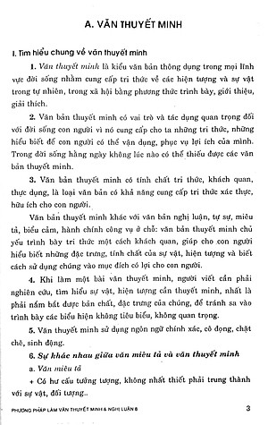 Sách Phương Pháp Làm Văn Thuyết Minh Và Nghị Luận 8