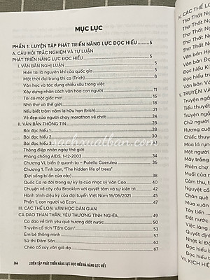 Combo 2 cuốn sách Luyện Tập Phát Triển Năng Lực Đọc Hiểu Và Năng Lực Viết + Tài Liệu Đọc Hiểu Văn Bản (Dành Cho Học Sinh Lớp 10 - 11 - 12)