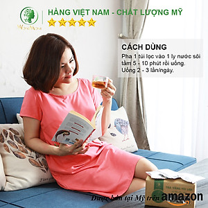 Trà vằng túi lọc lợi sữa, nhanh lấy lại vóc dáng sau sinh Wonmom 40gr ( 20 Túi/Hộp )