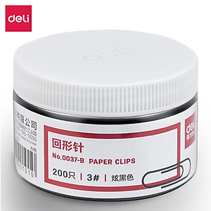 Kim Kẹp Giấy Ghim Vòng 29mm 100/200 Cái Deli - Phù Hợp Học Sinh Văn Phòng - E0024 / 0037
