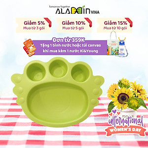 Khay ăn dặm đế dính - Khay thiên thần Uinlui an toàn làm từ dừa