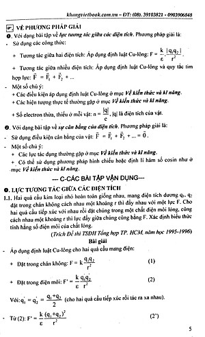 Sách Công Phá Đề Thi Học Sinh Giỏi Vật Lí 11 (Tập 1)