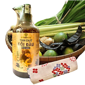 Tinh Chất Gội Đầu Thảo Mộc MẸ KEN 500ml Kích thích mọc tóc, giảm gãy rụng, giảm gàu, giảm nấm ngứa - tặng kèm 1 khăn tắm