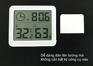 Đồng hồ đo nhiệt độ, độ ẩm màn hình LCD ( Sử dụng trong phòng ngủ, phòng làm việc, xe hơi, văn phòng ....  )