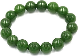 Vòng tay chuỗi hạt đá thạch anh xanh rêu 12 ly 16 hạt - Hợp mệnh Mộc, mệnh Hỏa