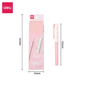 Bút Máy Học Sinh Deli - Bút Máy Cho Học Sinh Tiểu Học Kèm Ống Mực Xanh - Bút Viết Nhanh Mướt - SF520