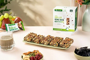 Thanh Gạo Lứt Rong Biển Lovifood 250g (10 gói x 25g) - Cung Cấp Vitamin và Khoáng Chất, Giúp Cân Đối Dinh Dưỡng, Tốt Cho Sức Khỏe, Bổ Sung Chất Đạm và Chất Xơ, Tốt Cho Tim Mạch, Huyết Áp - Người Ăn Kiêng, Ăn chay, Người Tập Gym, Yoga, Giảm Cân, Tiểu Đường