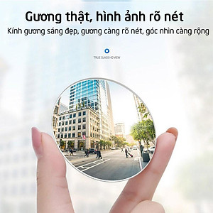 Bộ 2 gương cầu lồi 3 cm chiếu hậu xóa điểm mù xe hơi, ô tô, xe tải tăng độ an toàn, xoay 360 độ cố định( GCH01)