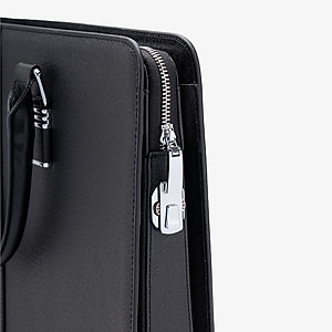 Túi Xách Cặp Da Nam Công Sở GENCE CGL08 Chất Liệu Da Bò Khóa Số Cao Cấp Màu Đen