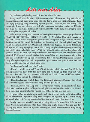 Bài Tập Bổ Trợ Toàn Diện Tiếng Anh 8 - ABB