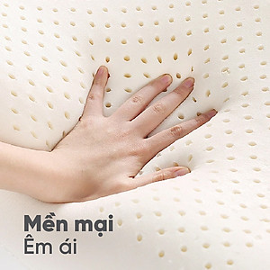 Gối Cao Su Kim Cương Ovany KCGO4060 (40 x 60 cm) - Trắng