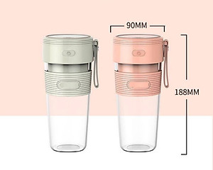 Máy xay cầm tay mini thông minh cổng sạc usb 300ml - Hàng nhập khẩu