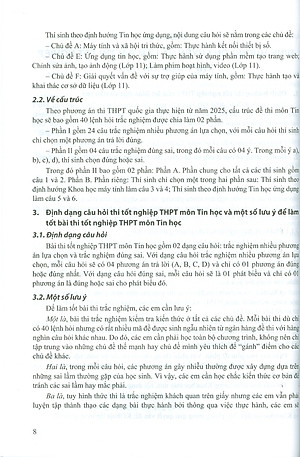 Ôn Luyện Trắc Nghiệm Thi Tốt Nghiệp Trung Học Phổ Thông (năm 2025) Môn Tin Học - Kiều Phương Thuỳ chủ biên, Nguyễn Trung Khánh, Nguyễn Xuân Khuê, Lê Thị Tú Kiên, Phạm Thị Lan…