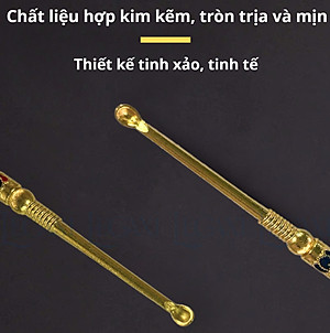 Cây Lấy Ráy Tai Bằng Hợp Kim Kẽm, Dụng Cụ Làm Sạch Tai Móc Chìa Khoá Nhà, Xe, Túi Xách