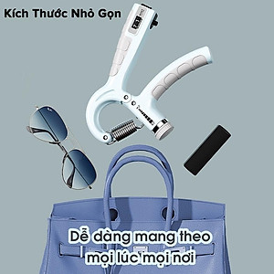 Kìm Bóp Tay ECO Kìm Tập Lực Cơ Tay Chữ R Dụng Cụ Tập Gym Tại Nhà Điều Chỉnh Lực Từ 5 - 60kg Đếm Số Tự Động Hãng miDoctor