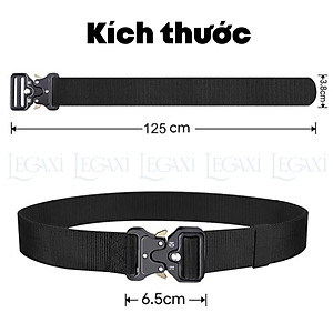 Thắt Lưng Dây Nịt Khóa Nhôm Canvas Quân Đội Tháo Nhanh Vải Nylong Dù Thời Trang Nam Nữ Unisex Legaxi