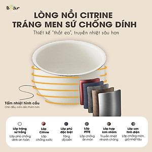 Nồi cơm điện tử đa năng 3L Bear SB-NC30B - Hàng chính hãng