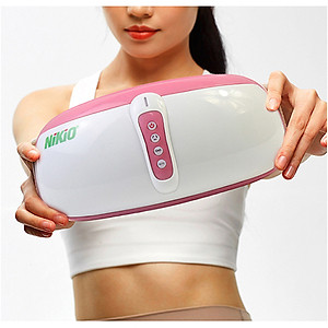 Đai (Máy) Massage Bụng Nikio NK-169DC - Công Nghệ Rung Lắc Kết Hợp Hồng Ngoại Tân Tiến, Mát Xa Bụng, Làm Săn Chắc Cơ Bụng Nhanh - Pin Sạc Tiện Lợi - Màu hồng