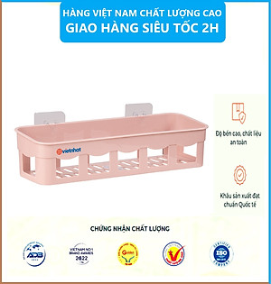 Khay Đựng Đồ Dán Tường Nhà Tắm Nhựa Việt Nhật Chất Liệu Nhựa PP An toàn , Siêu Bền - Hàng Việt Nam 