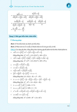 Sách Chinh Phục Luyện Thi Vào 10 Môn Toán Theo Chủ Đề