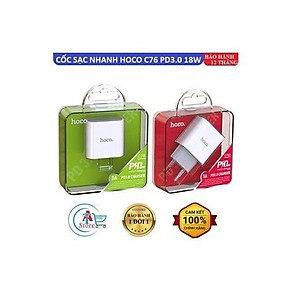 Cốc Sạc Hoco C76A Cổng Sạc Type-C hỗ trợ sạc nhanh QC3.0 và PD18W(Trắng),HÀNG CHÍNH HÃNG