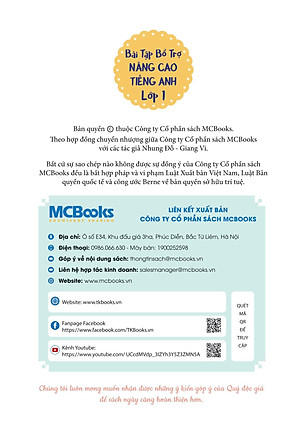Bài Tập Bổ Trợ Nâng Cao Tiếng Anh Lớp 1