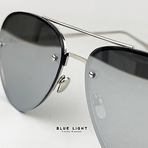 Kính Râm, Kính Nam Mắt Phi Công Gọng Khoan Full Đen - BLUE LIGHT