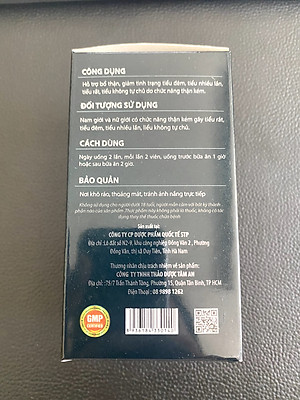 Viên uống Bổ Thận Đan Maxx hỗ trợ giảm tình trạng tiểu đêm tiểu nhiều lần dùng cho cả nam và nữ Hộp 30 viên Tâm An Pharma