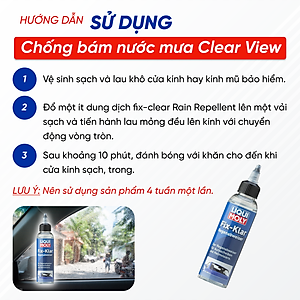 Dung Dịch Chống Bám Nước Mưa Liqui Moly Clear View 1590 | Chống Bám Nước Mưa Trên Kính Ô Tô Giúp Tăng Tầm Nhìn Khi Đi Mưa