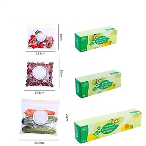 SET 3 HỘP TÚI ZIP ĐỰNG THỰC PHẨM CÓ KHOÁ MIỆNG TÚI (80 túi)