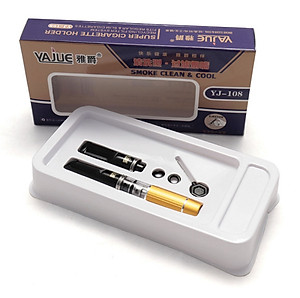 Bộ Đầu Lọc Thuốc L.á Cao Cấp, Đầu Gắn Kim Loại, Sử Dụng Lâu Dài, Tiện Lợi Nhỏ Gọn Tiện Lợi, Tặng Kèm Đầu Chuyển Loại Nhỏ Đa Năng