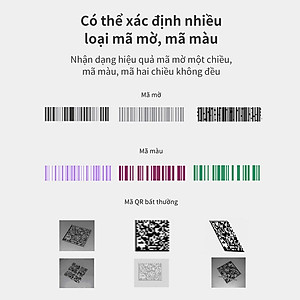 Máy Quét Mã Vạch Deli - Kết Nối Bluetooth, Độ Phân Giải Cao - Phù Hợp Cho Cửa Hàng, Siêu Thị - Hàng Chính Hãng - E14953W/E14953/E14952