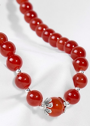 Vòng Cổ Đá Mã Não Đỏ Ngọc Quý Gemstones