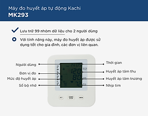 Máy đo huyết áp bắp tay Kachi MK293 - Hàng chính hãng