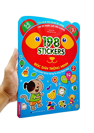 Sách Bóc Dán Hình Thông Minh Phát Triển Khả Năng Tư Duy Toán Học IQ EQ CQ (5-6 Tuổi) - 198 Sticker (Quyển 2)
