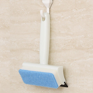 Bàn chải chà cửa kính, tường gạch men nhà tắm Kokubo có móc treo tiện dụng - Made in Japan
