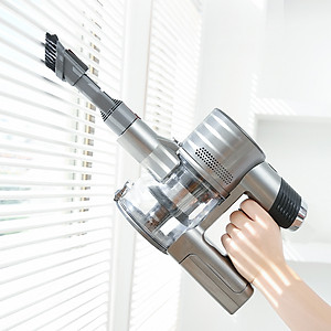 Máy hút bụi không dây Lock&lock ENV356GRY đa năng cầm tay 3 trong 1 (lau sàn, hút bụi, hút bụi giường nệm), động cơ BLDC (350W) - Hàng chính hãng