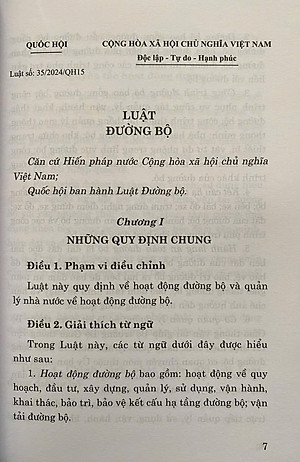 Luật Đường Bộ Năm 2024