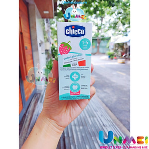 Kem Đánh Răng Chicco Dành Cho Trẻ Em Hương Dâu (1-5 tuổi), Hương Chuối Táo (6 - 24 tháng) Dung Tích 50ml