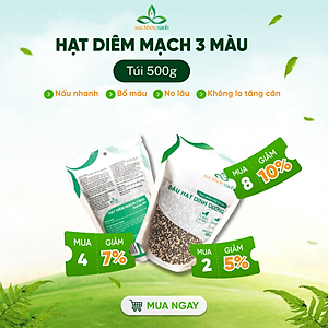 Hạt Diêm mạch (Quinoa) 3 màu nhập khẩu từ Peru
