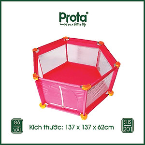 [CHÍNH HÃNG] Nhà banh, kiêm làm cũi kết cấu chân gỗ cao cấp Prota + tặng Đồng hồ ghép hình cao cấp