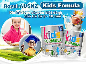Sữa Bột Hoàng Gia Úc Royal Ausnz Kids Fomula Bổ Sung Dưỡng Chất Cho Trẻ Từ 3 Tuổi Trở Lên 900G