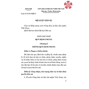 Bộ luật Dân sự (hiện hành) (bản in 2024)