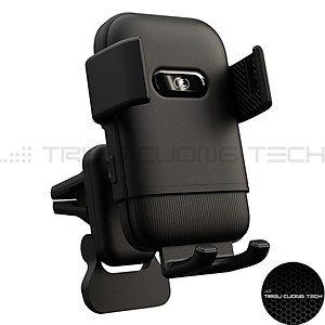 Giá Đỡ Điện Thoại Xe Hơi Ô Tô Cảm Ứng - Hỗ Trơ Sạc Thông Minh Không Dây Qi - Kẹp Cửa Thông Gió Hoặc Sử Dụng Đế Hít Tiện Lợi - Hàng Chính Hãng 
