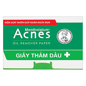 Giấy thấm dầu kiểm soát nhờn, ngừa mụn Acnes Oil Remover Paper 100 tờ